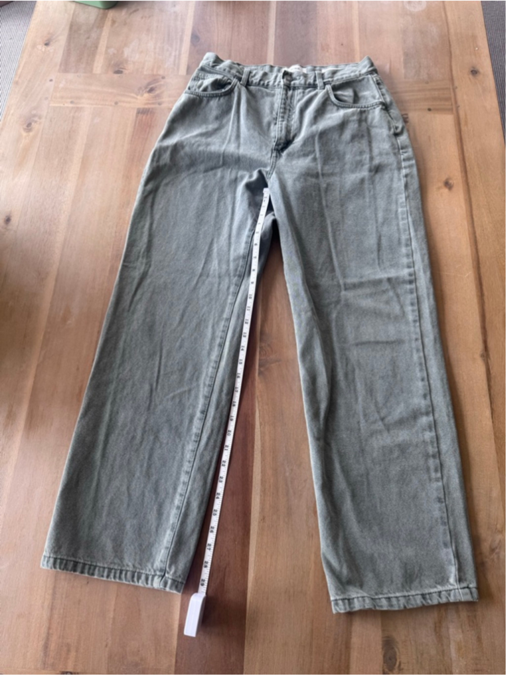 Cotton On Green Loose Straight Leg Jeans Size 10
